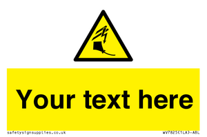 Custom warning kite flying near powerlines